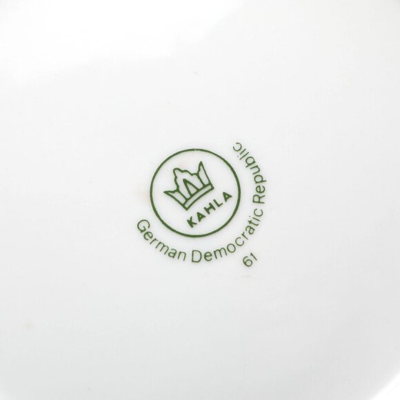 RARE 1960s Kahla German Republic Porcelain Appetizer Plates - Set of 7! 🧀🍷 - Picture 8 of 14